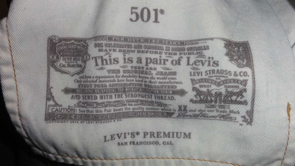 LEVIS 501 PREMIUM - W46 L30 - NOWE  spodnie Jeans - DUŻY ROZMIAR