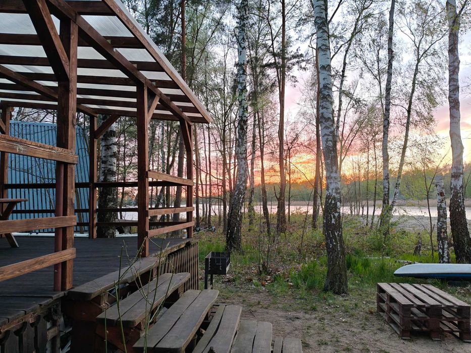Domek Milena w Turawie z linią brzegową