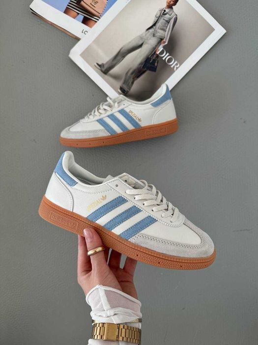 !SALE! Жіночі Adidas Handball Spezial Beige Blue 36 37 38 39 40 41