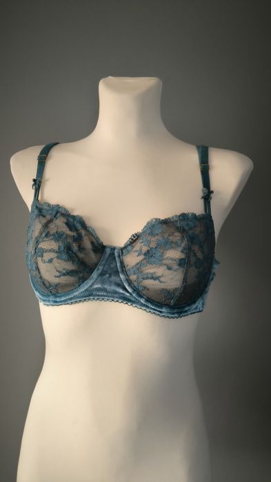 Piękny turkusowy komplet bielizny Victoria's Secret