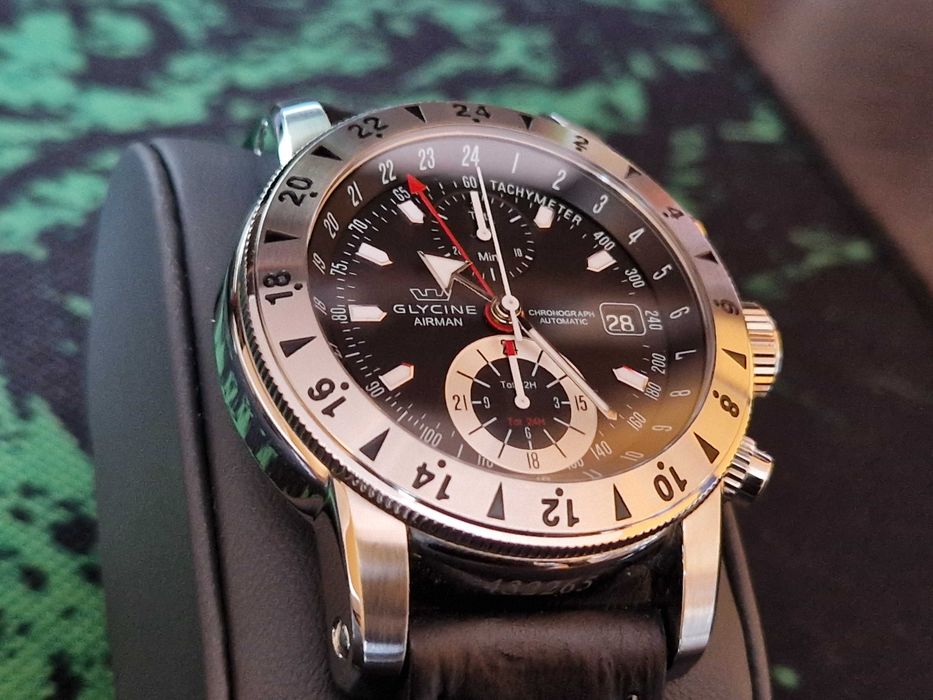 Zegarek kultowy GLYCINE AIRMAN CHRONO 09 3840.191 – LB9B