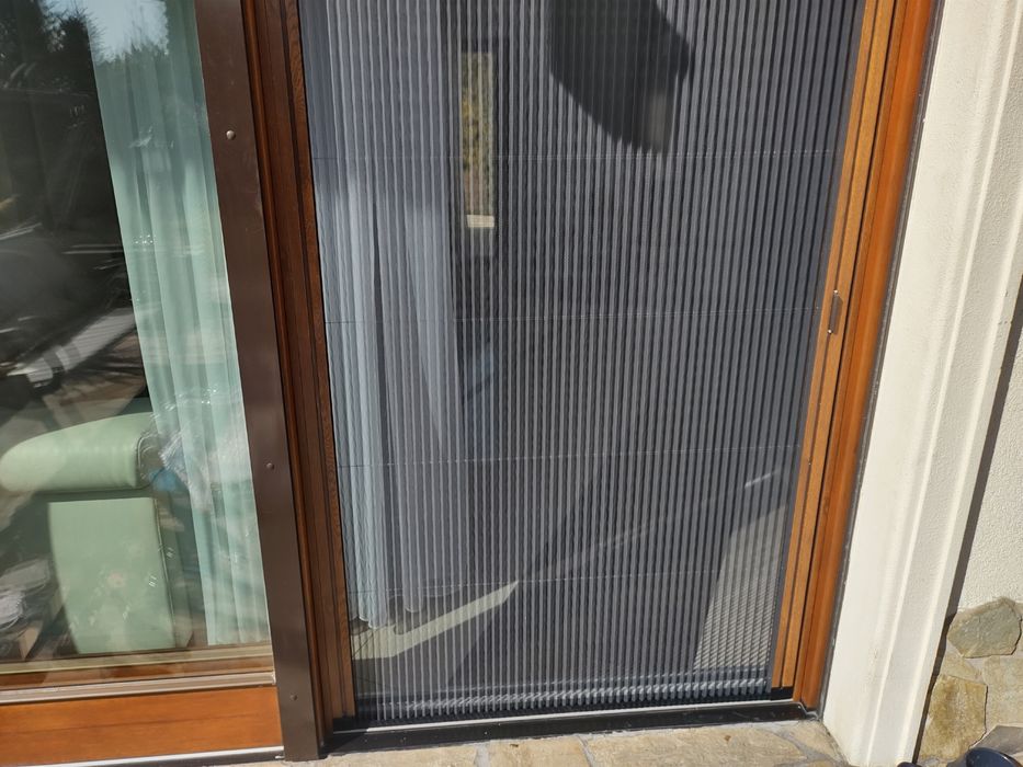 Moskitiera plisowana na drzwi tarasowe