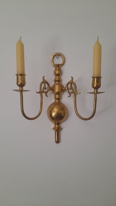 Castiçais Candelabros latão 2 velas (2uni)