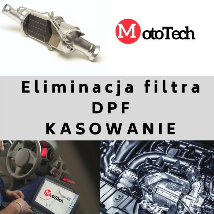 Eliminacja filtra DPF kasowanie regeneracja Mototech Wrocław od 349zł