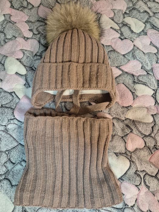 Дитячий зимовий комплект (шапочка+хомут)