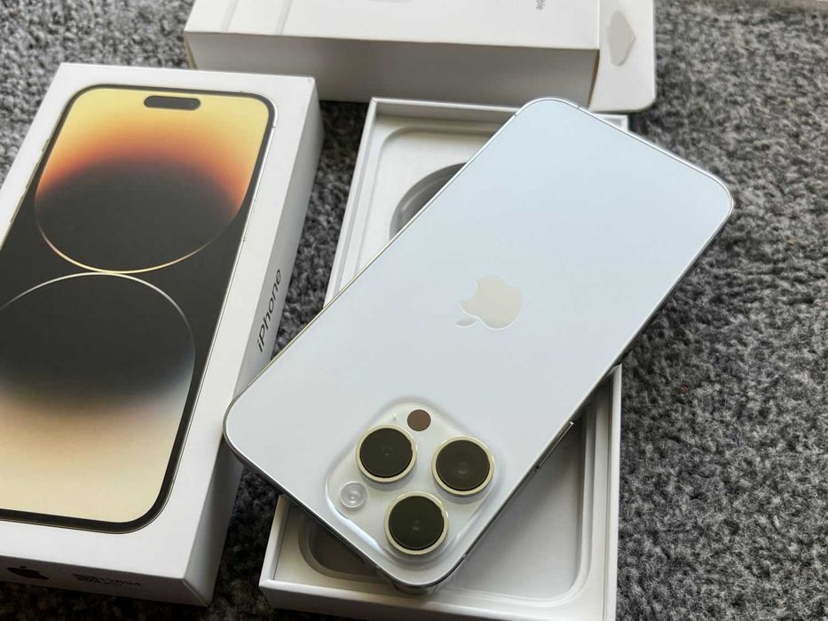 iPhone 14 Pro Max 512GB SILVER Biały Srebrny White Bat100% GW Bez Rys