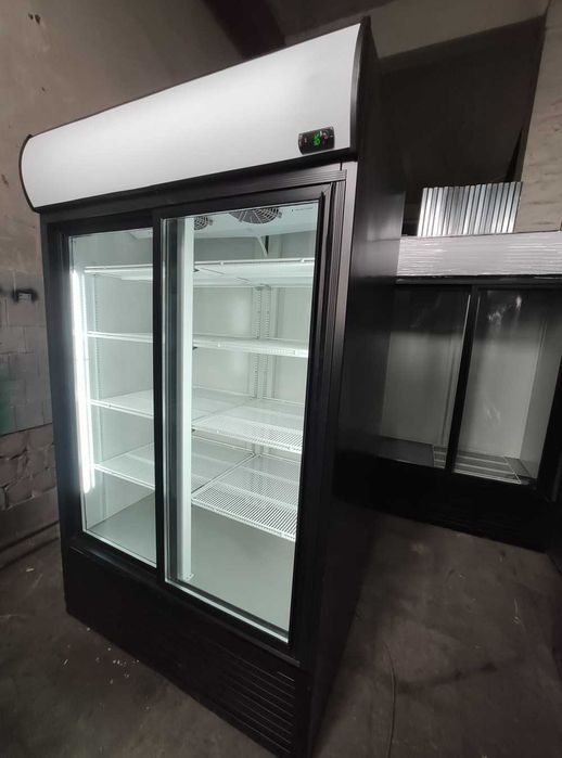 Холодильна шафа вітрина Inter 1200 Антрацит. Є сервіс, гарантія 2 міс
