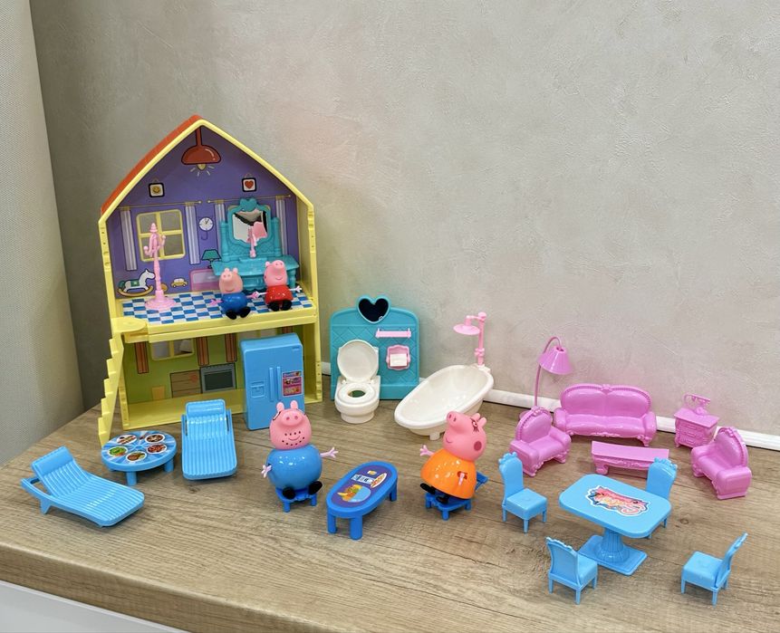 Будиночок свинки Пеппи (Peppa Pig) з меблями + 4 героя