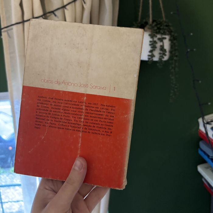 Historia da Literatura Poeruguesa, de António José Saraiva