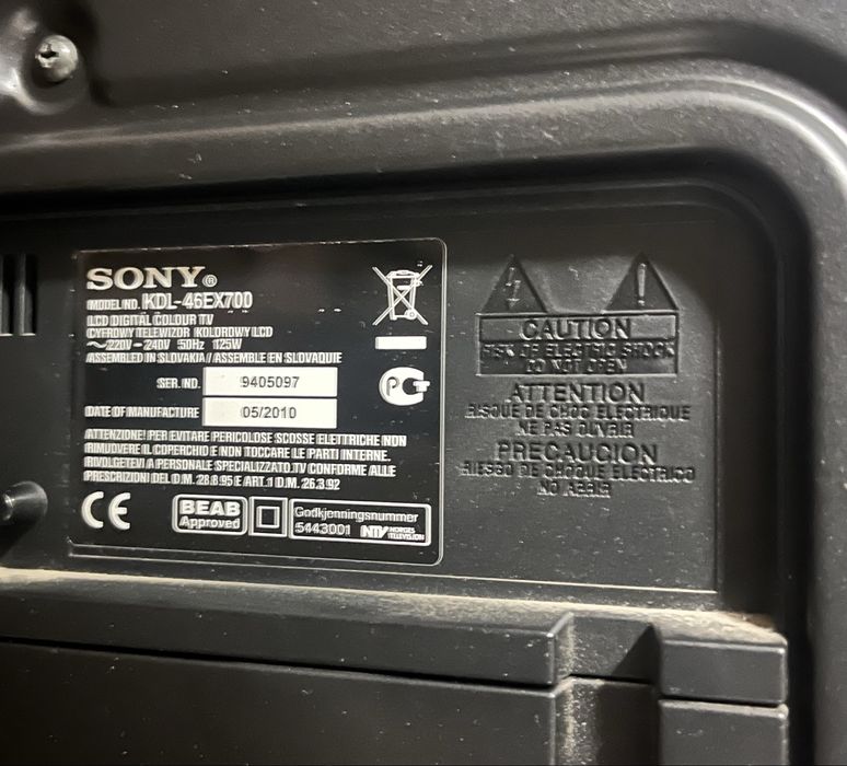 TV Sony KDL-46EX700