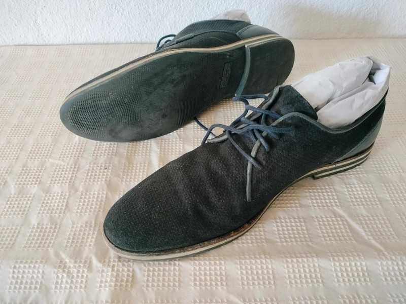 Sapatos de vela casuais camurça azul escuro Suits Inc