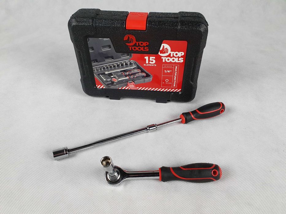 Zestaw Kluczy nasadowych 1/4 Majsterkowicz TOP TOOLS