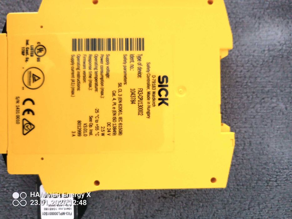 SICK Flexi Soft FX3-CPU130002 główny sterownik bezpieczeństwa
