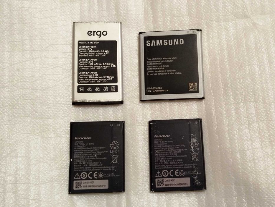 Акумулятори для телефонів (Ergo,Samsung,Lenovo)