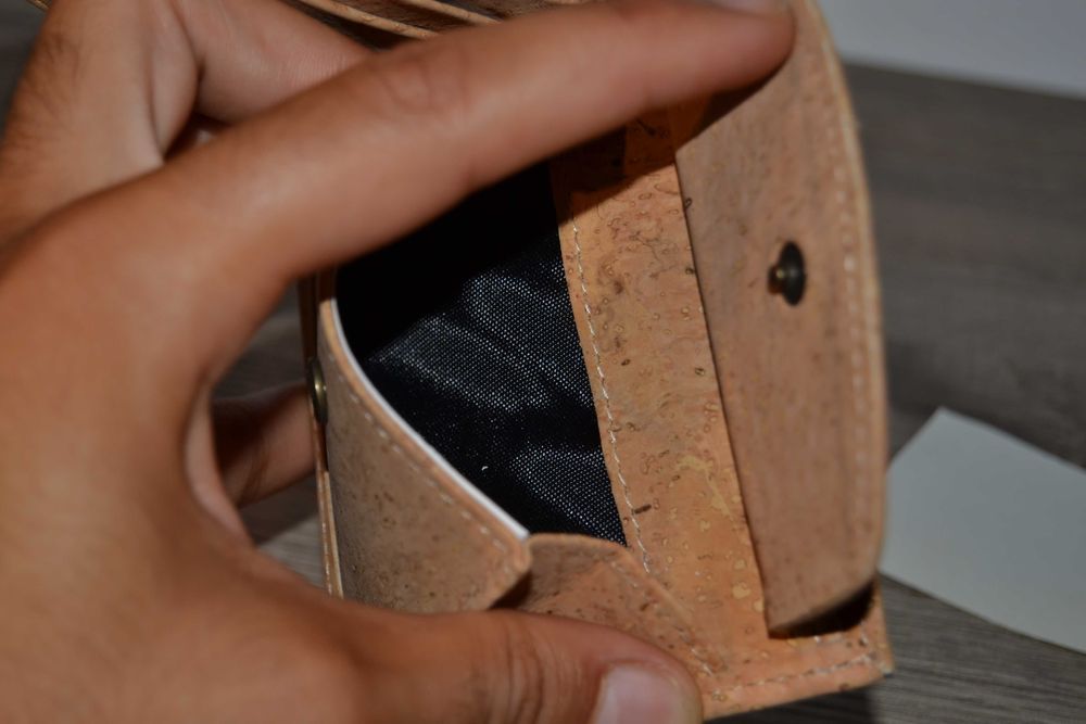 Carteira pele genuína