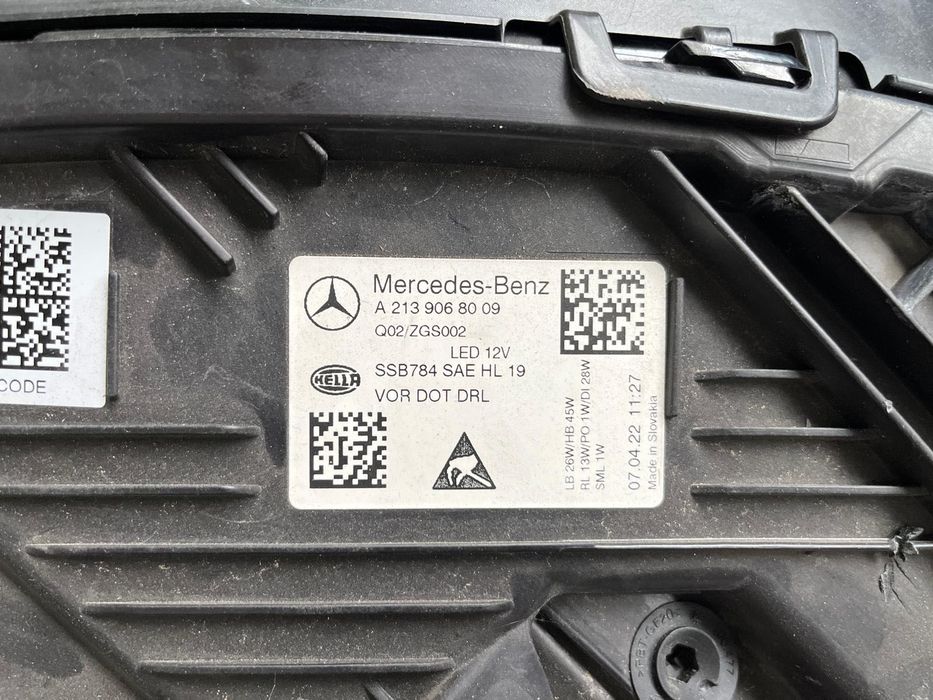 Lampy przód Mercedes W213 Lift Full Led Komplet bez modułów
