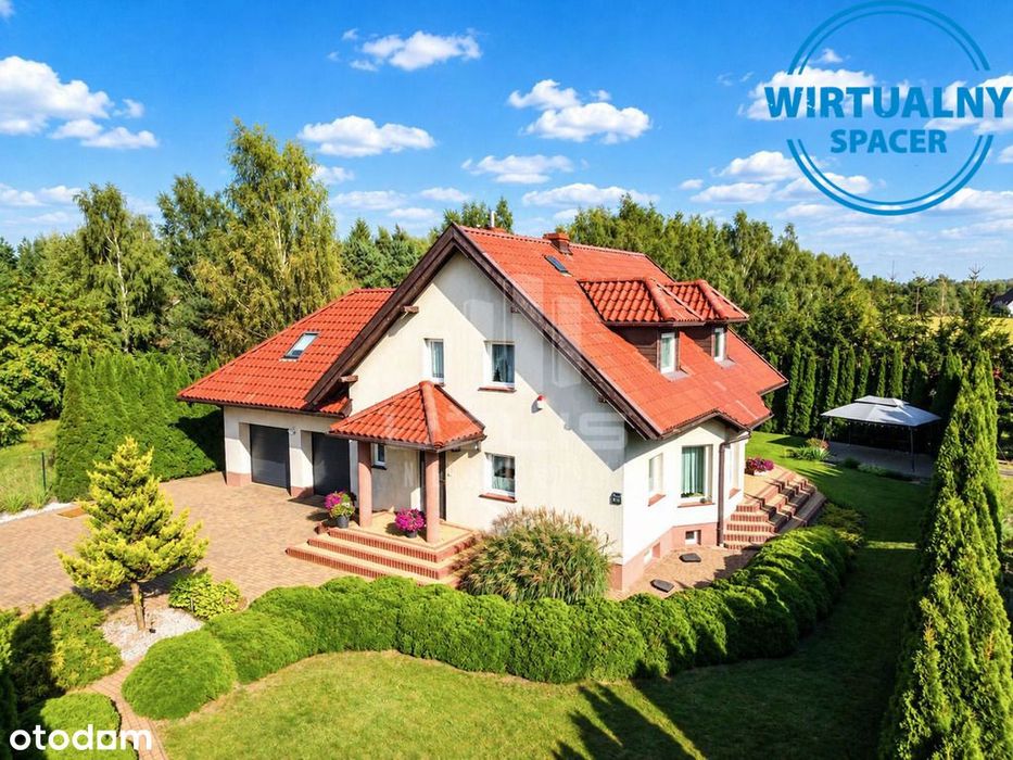 Solidny dom z garażem dwustanowiskowym