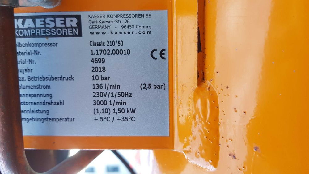 Kompresor Kaeser KC202  50L Nowy ale uzywany