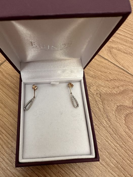 Сережки золото з діамантами