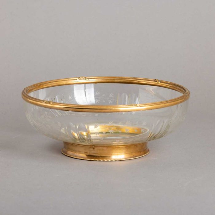 Taça em cristal lapidado