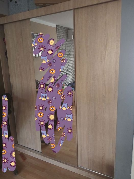 Szafa z lustrem salon