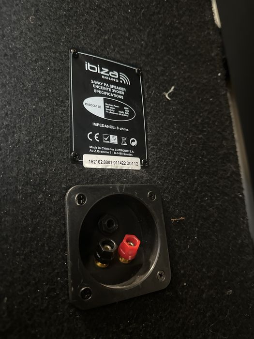 Colunas Ibiza ( 2 Tops/ 1 Subwoofer amplificado)