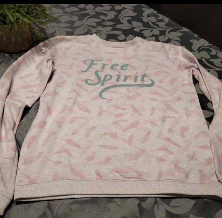 Sweatshirt em tons bege - tamanho 12/13 anos