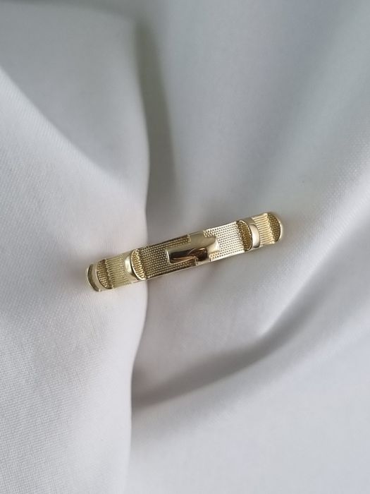 Złoty nowy pierścionek różaniec obrączka Au.585