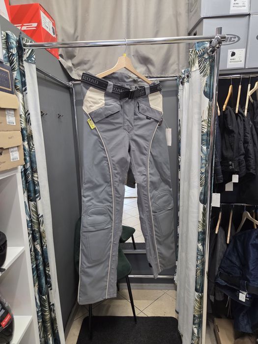 Spodnie motocyklowe Polo Road jasne tekstylne damskie roz 38