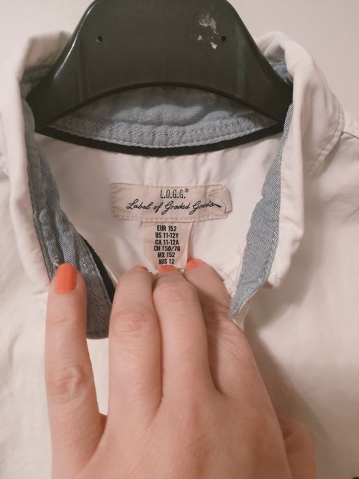 Koszula biała chłopięca 152 h and m jak Nowa