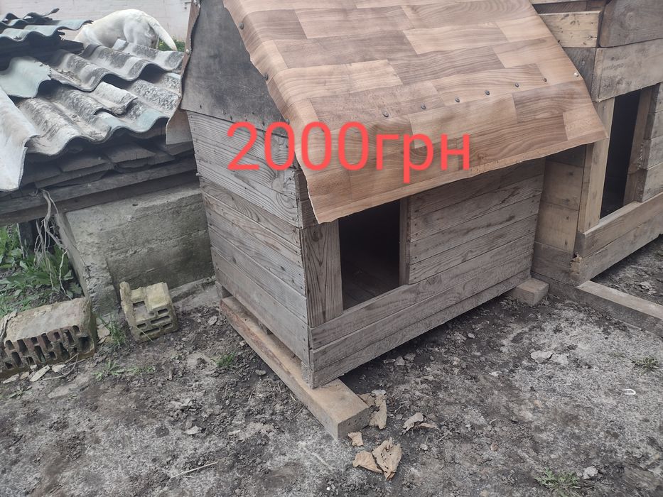 Будка вольєр буда собача домік утеплена для маленького середнього і ве