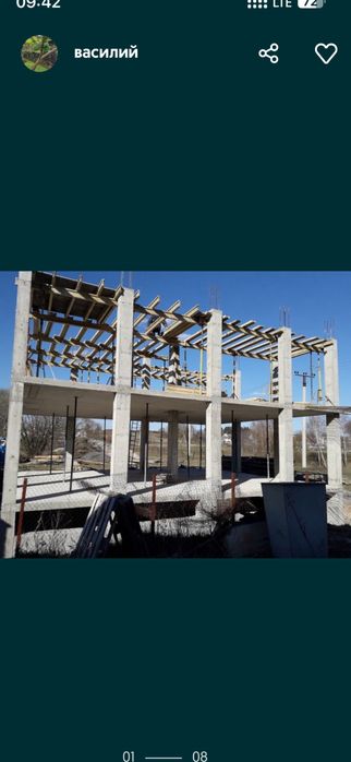 оренда опалубки.Горизонтальной опалубки.Колони..Проф опалубка