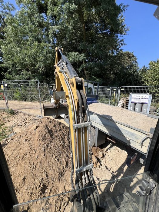 Transport wywrotka beton półsuchy piasek zwir ziemia