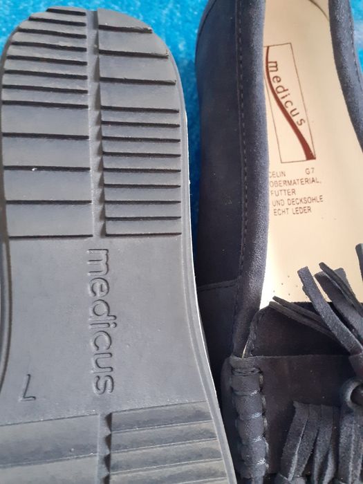 Uzywane mokasyny tegosc g rozmiar 7 czyli 40 marki medicus