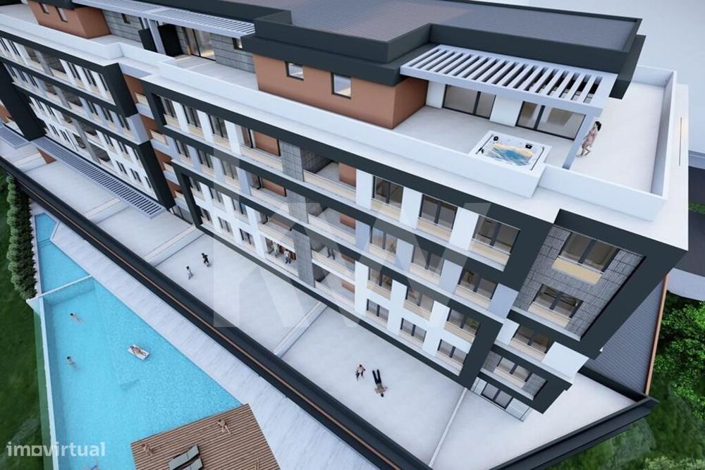 Apartamento T1 | Bloco B 2ºDRT TRÁS | Covilhã | Piscina | Garagem | Ac