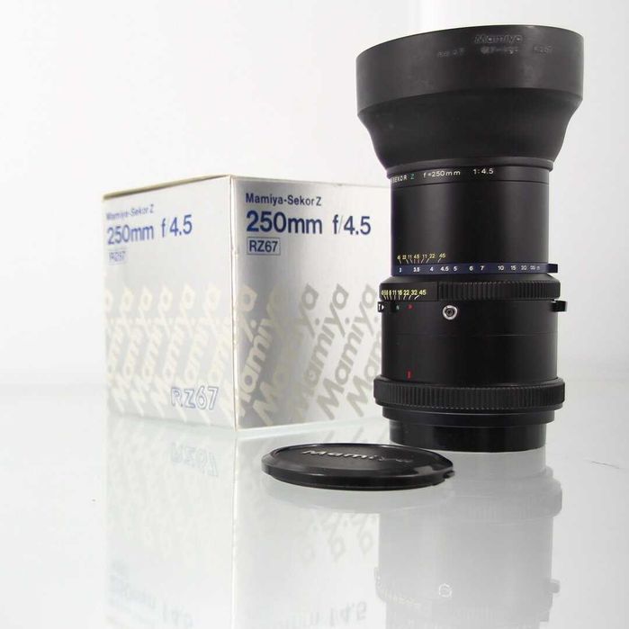 Mamiya Sekor Z 250mm f4.5 para RZ67 com Caixa e Acessórios - Estado Imaculado
