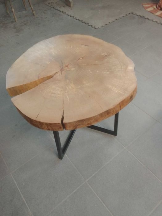 Ława/Stolik kawowy plaster drewna