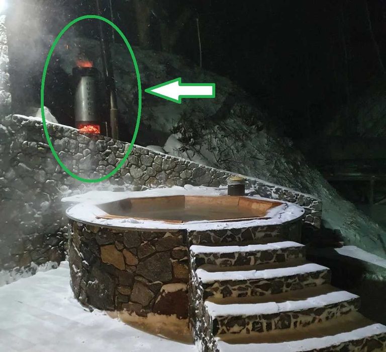 Водонагрівач для басейнів, чанів (котел на дровах для нагріву води)