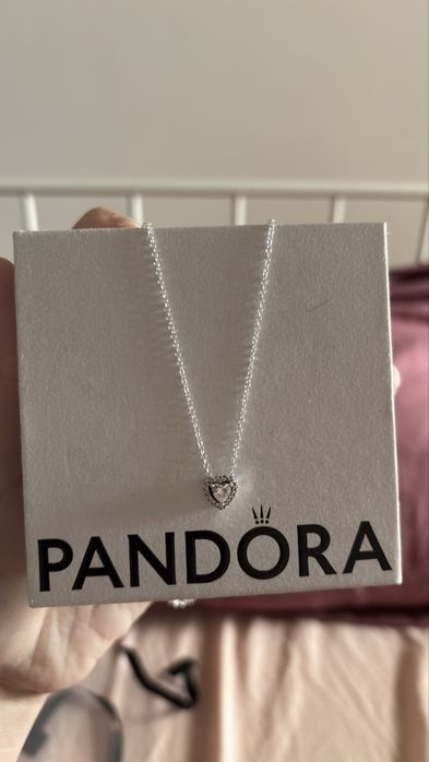 Conjunto colar e anel tam 52 Pandora