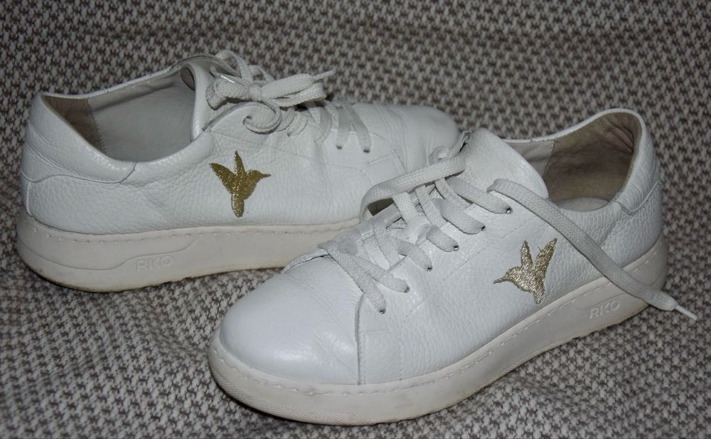 Ryłko białe sneakersy 37 buty sportowe skóra naturalna koliber