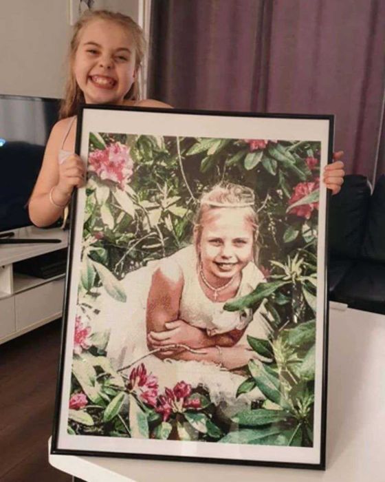 Suas fotos em diamantes