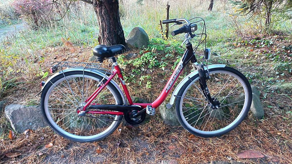 Alu Rower Miejski Damski Prince Damka Łabędź Niska Rama Sram S7 Led 28