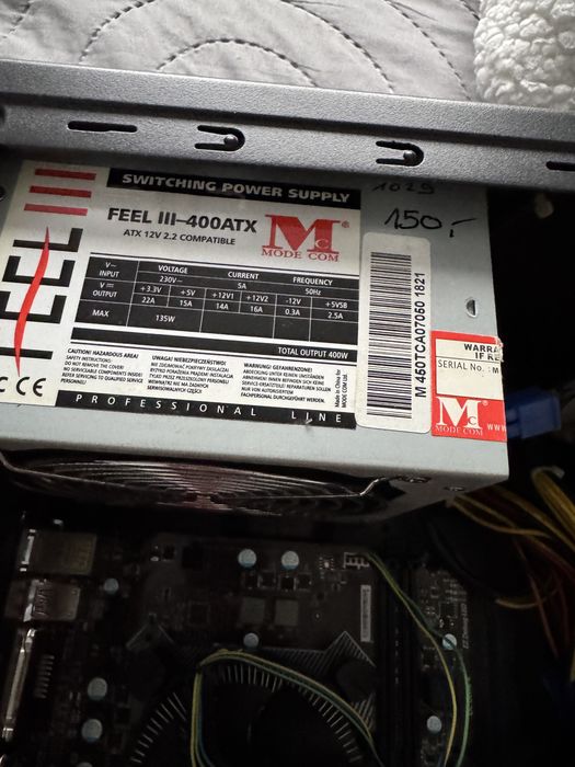 Dużo części do komputera Intel Pentium MSI Gigabyte