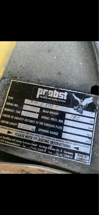 Chwytak próżniowy przyssawka Probst