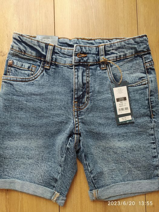 Krótkie spodenki jeansy Smyk rozmiar 134