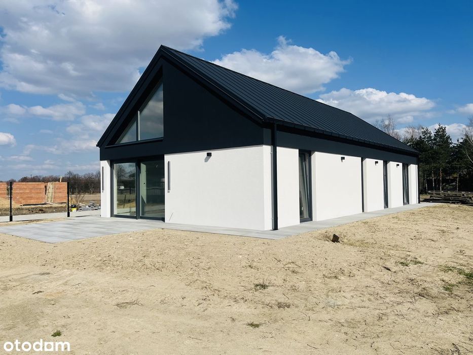 Nowoczesna stodoła - duże przeszklenia-wysoki salon-10min od Wieruszów