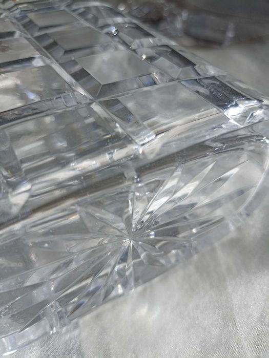 Cristal Atlantis Garrafa / Decantador com gargalo em prata