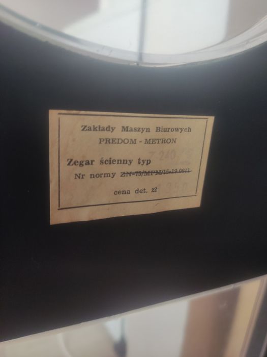 Zegar ścienny metron