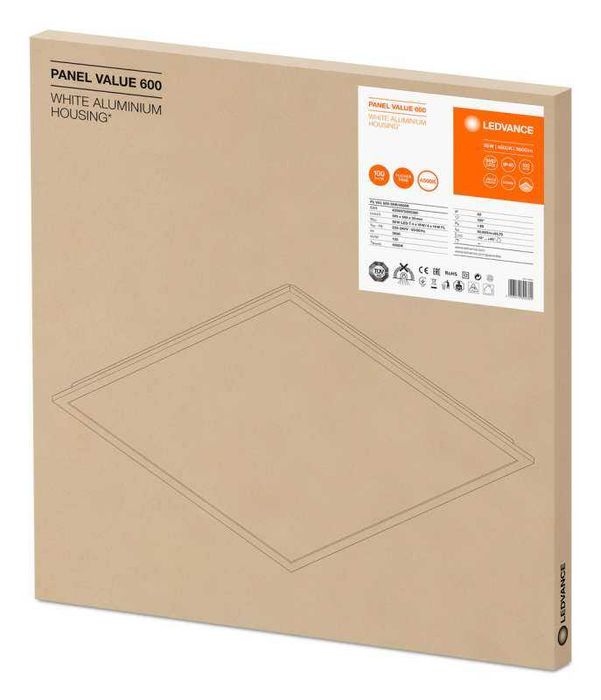 Candeeiro Luminária 63x63cm madeira carvalho OSRAM LEDVANCE sala