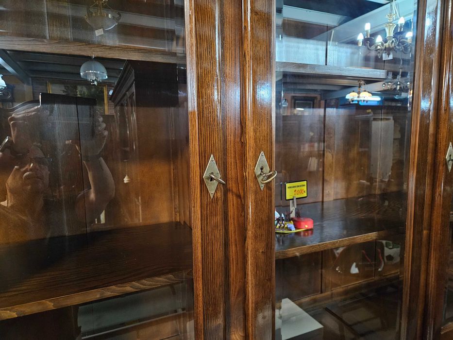 Grande móvel em madeira maciça para sala ou escritório - óptimo estad